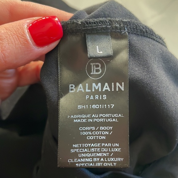 Balmain Paris black t-shirt - Picture 4 of 4